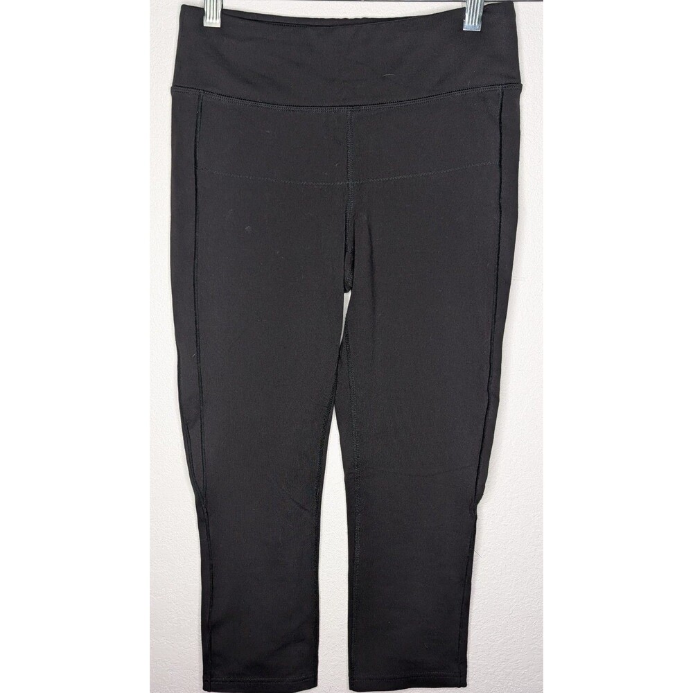 Lucy Powermax Women's dark grey-black Capris Leggings Size XS (28x26) (989)